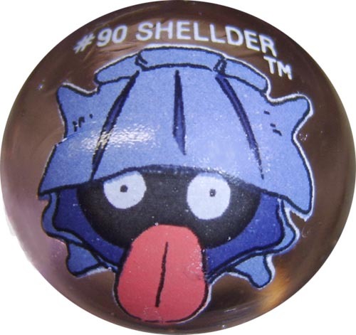 SHELLDER #90 Colored GLASS Pokemon MARBLE – DJS Pokemon Cards